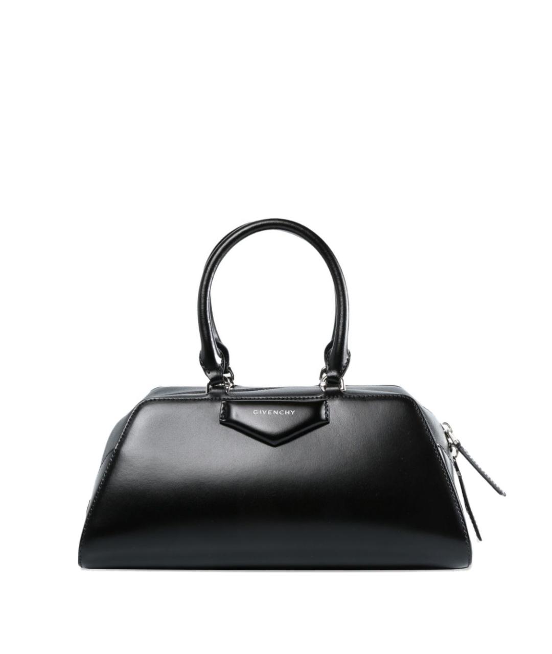 GIVENCHY Черная кожаная сумка с короткими ручками, фото 1