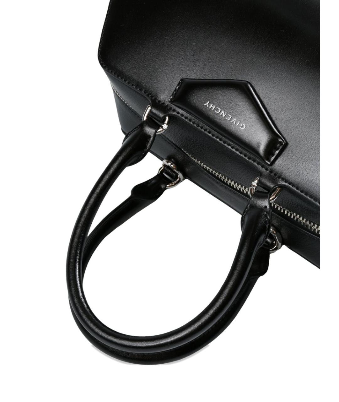 GIVENCHY Черная кожаная сумка с короткими ручками, фото 3