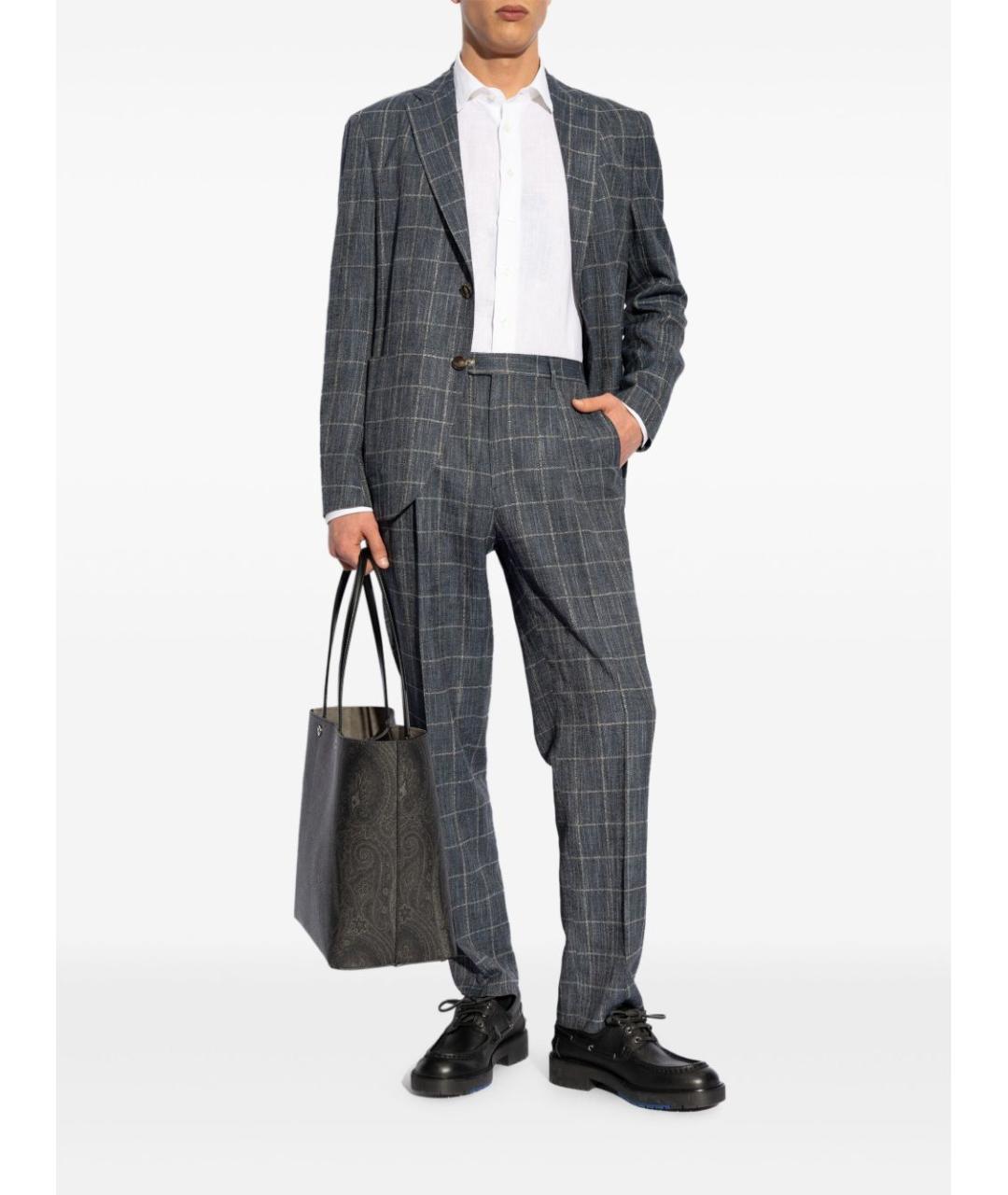 ETRO Белая льняная кэжуал рубашка, фото 5