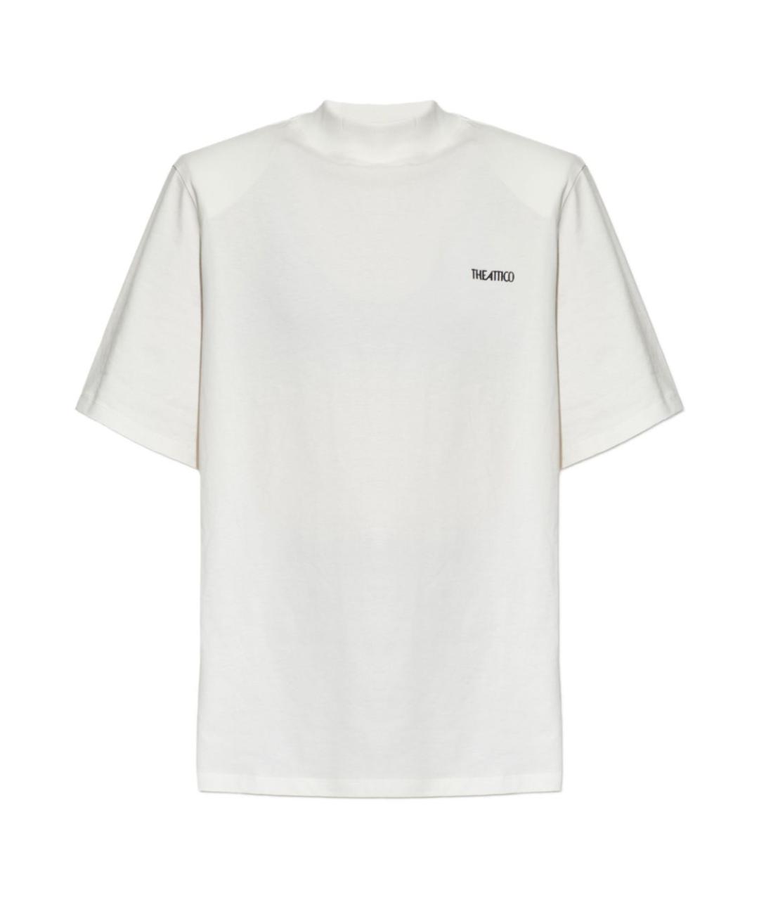 THE ATTICO Белая хлопковая футболка, фото 1