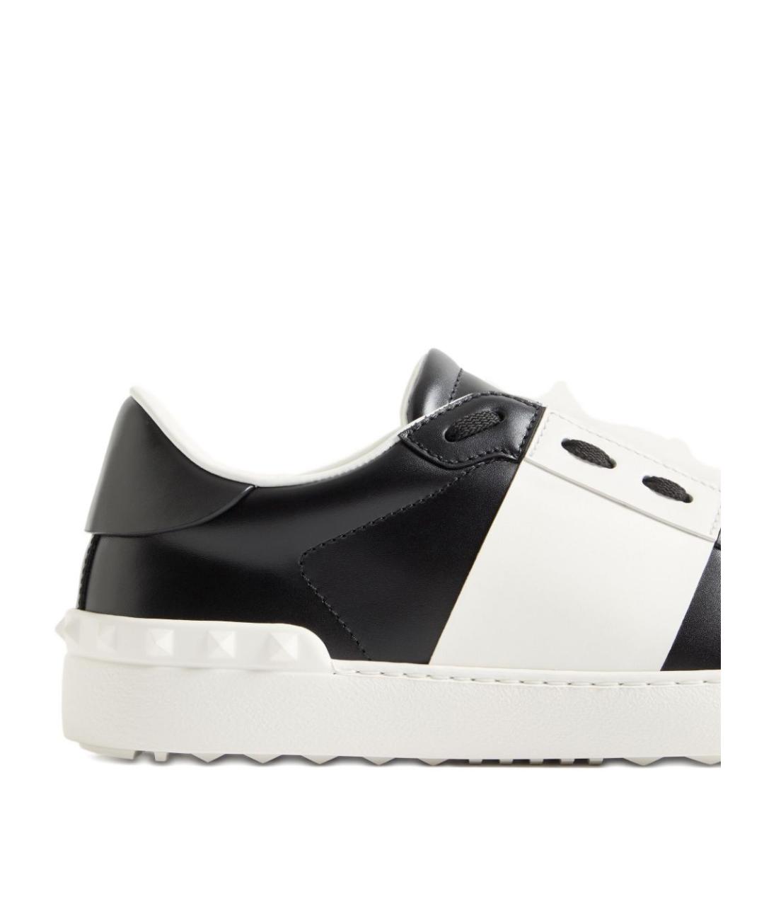 VALENTINO Черные кожаные низкие ботинки, фото 4