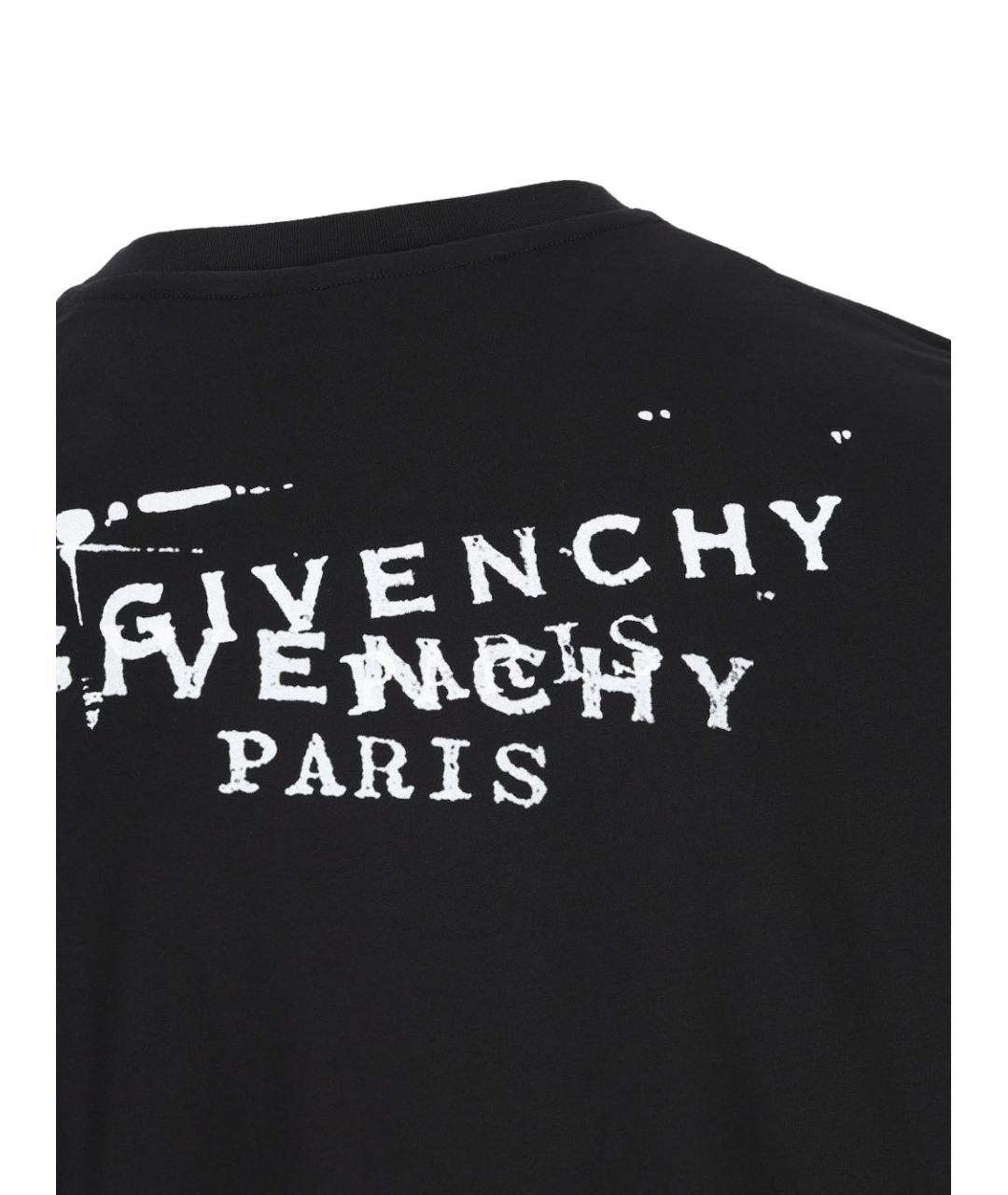 GIVENCHY Черная хлопковая футболка, фото 3