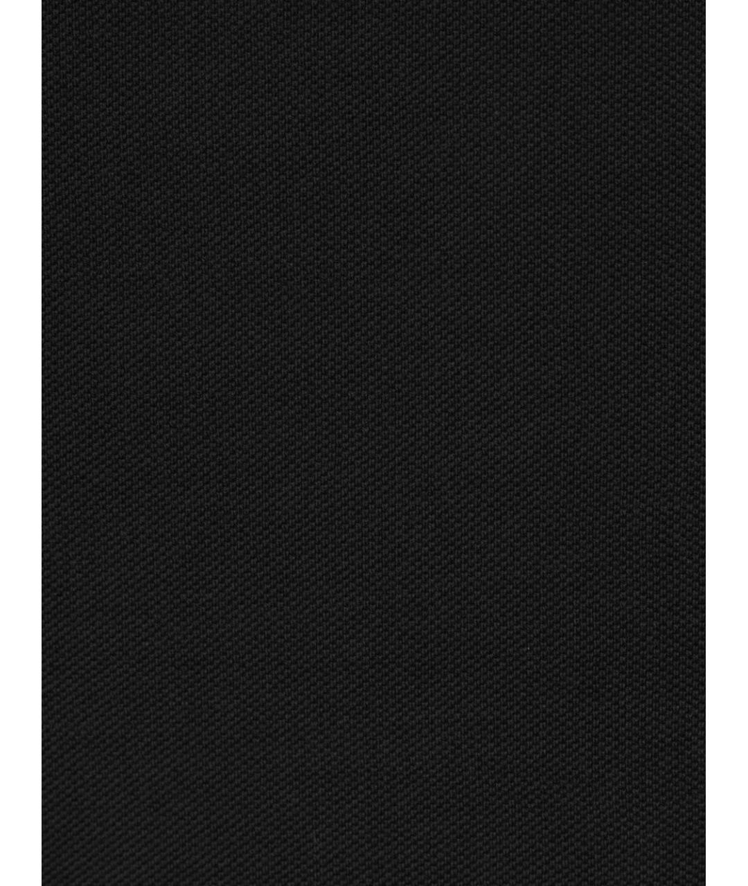 FENDI Черное хлопковое поло с коротким рукавом, фото 3