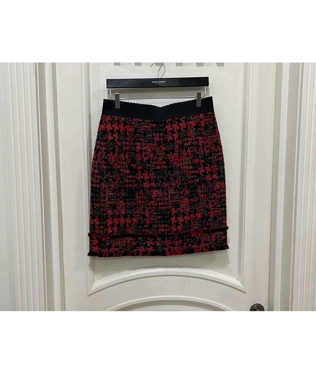 DOLCE&GABBANA Мульти твидовая юбка мини, фото 6