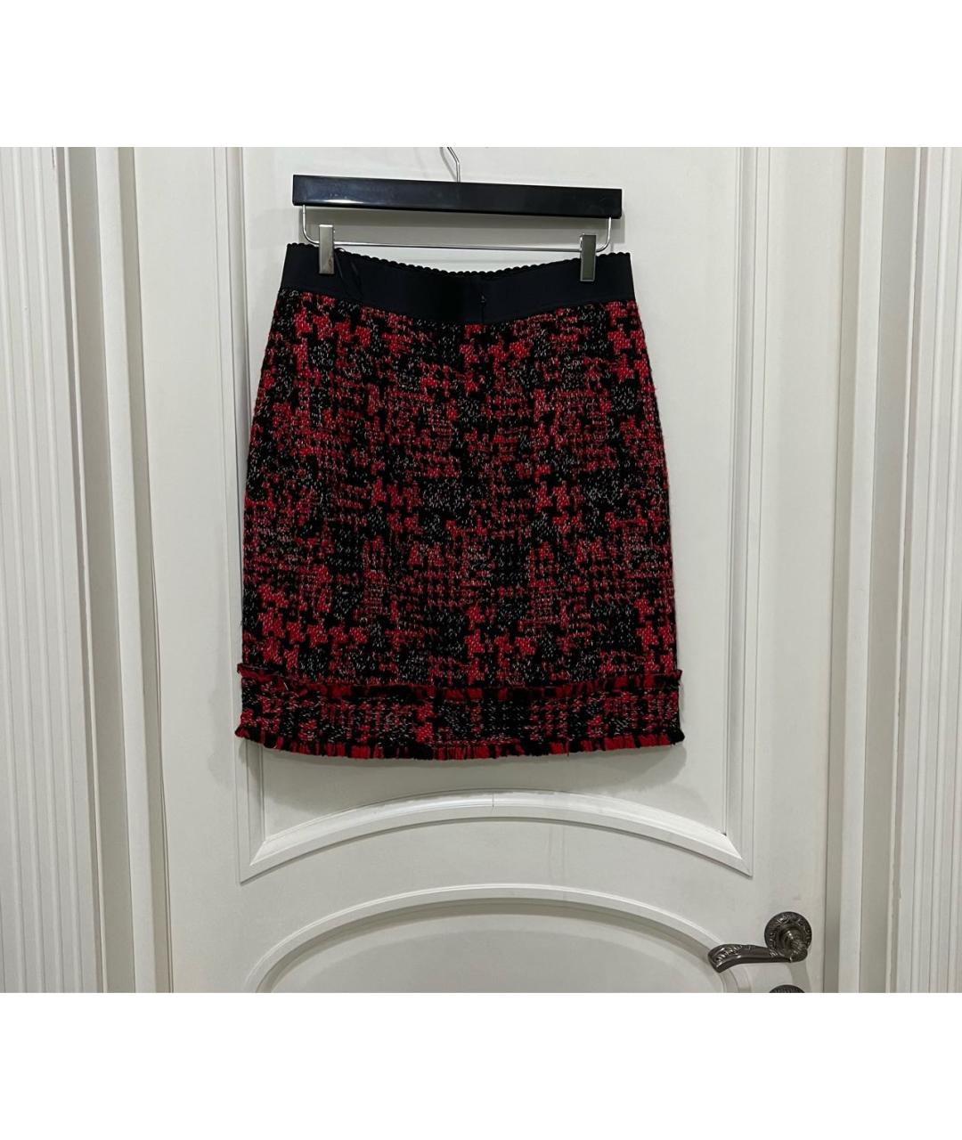 DOLCE&GABBANA Мульти твидовая юбка мини, фото 7
