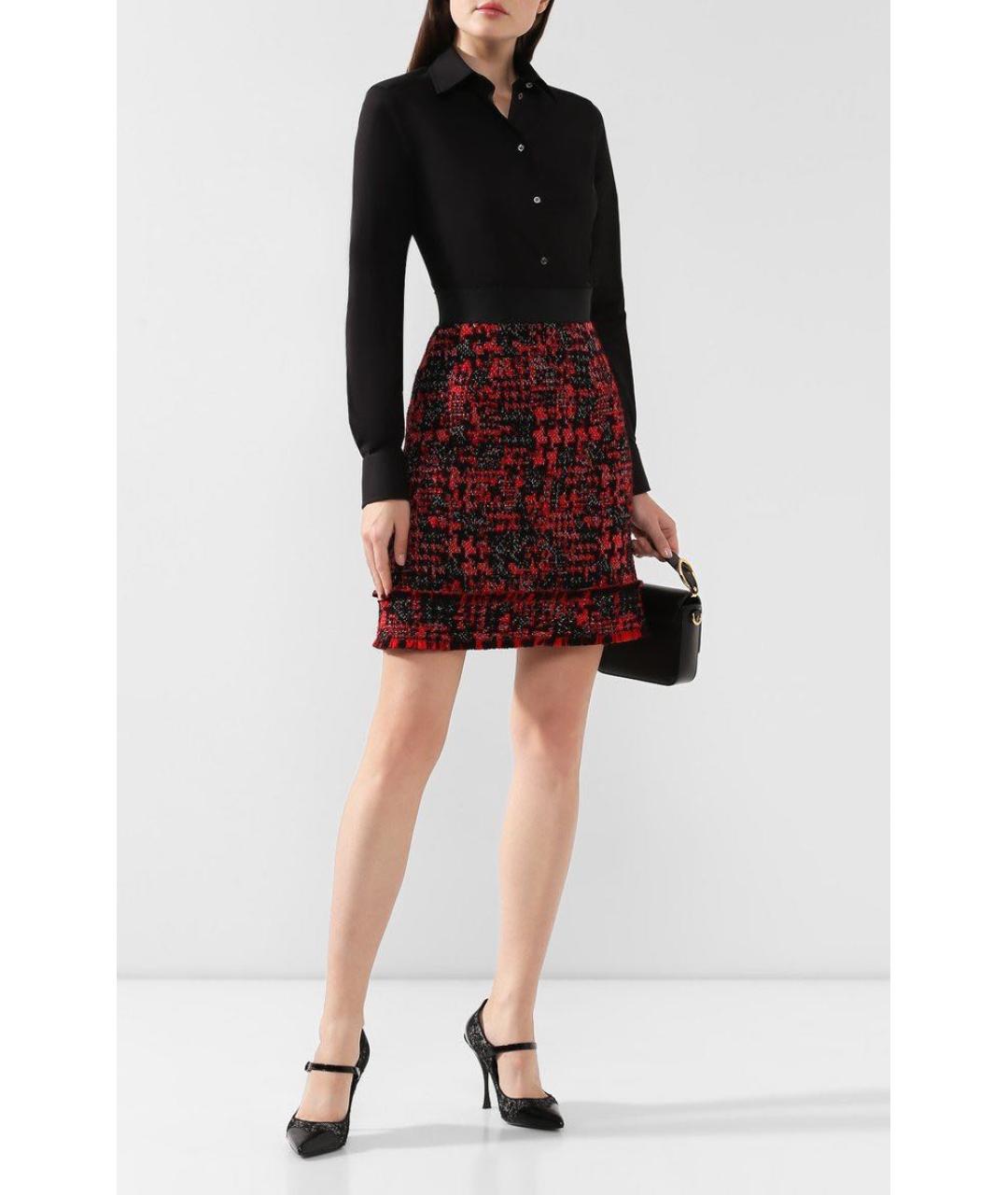 DOLCE&GABBANA Мульти твидовая юбка мини, фото 2
