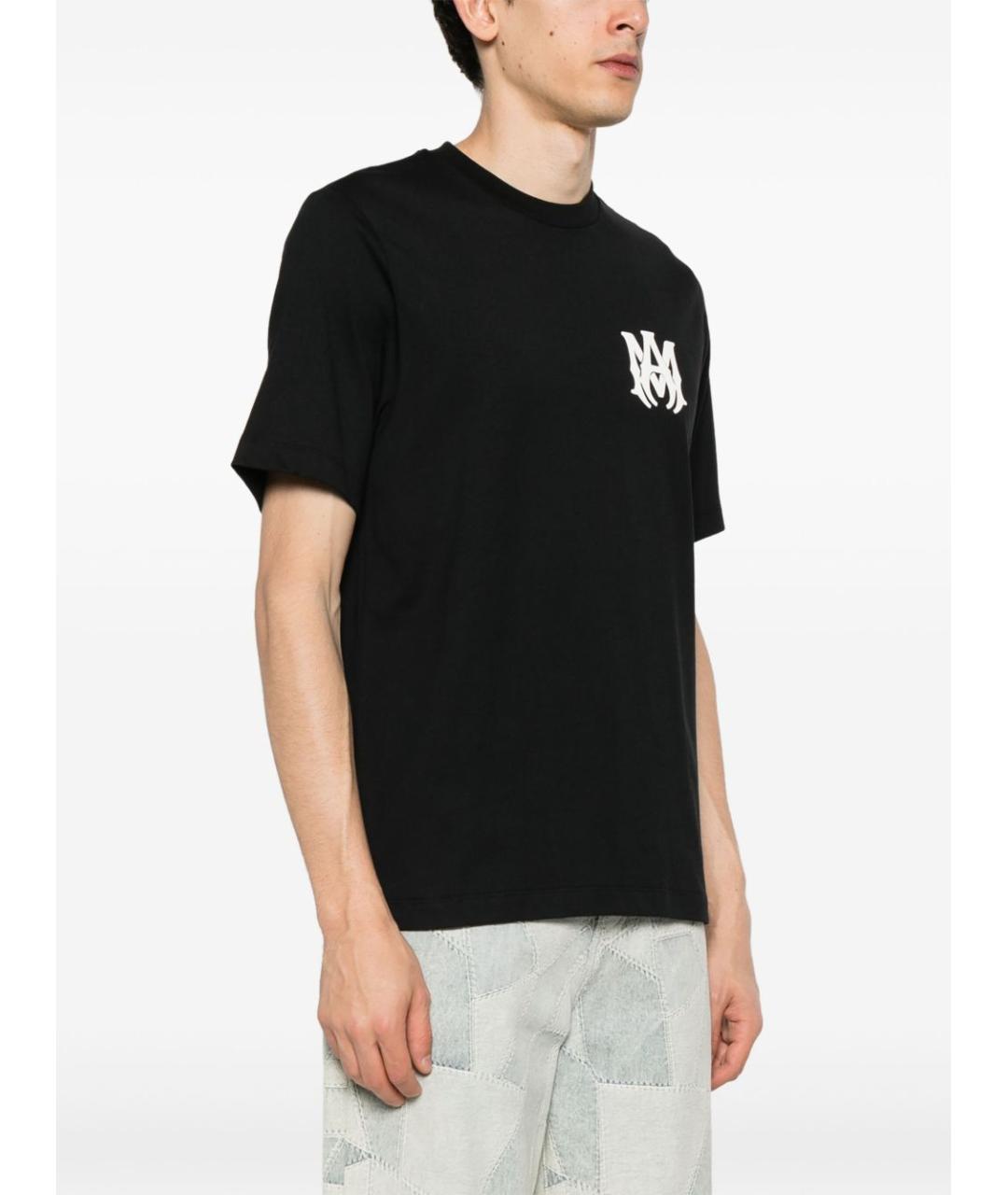 AMIRI Черная хлопковая футболка, фото 2