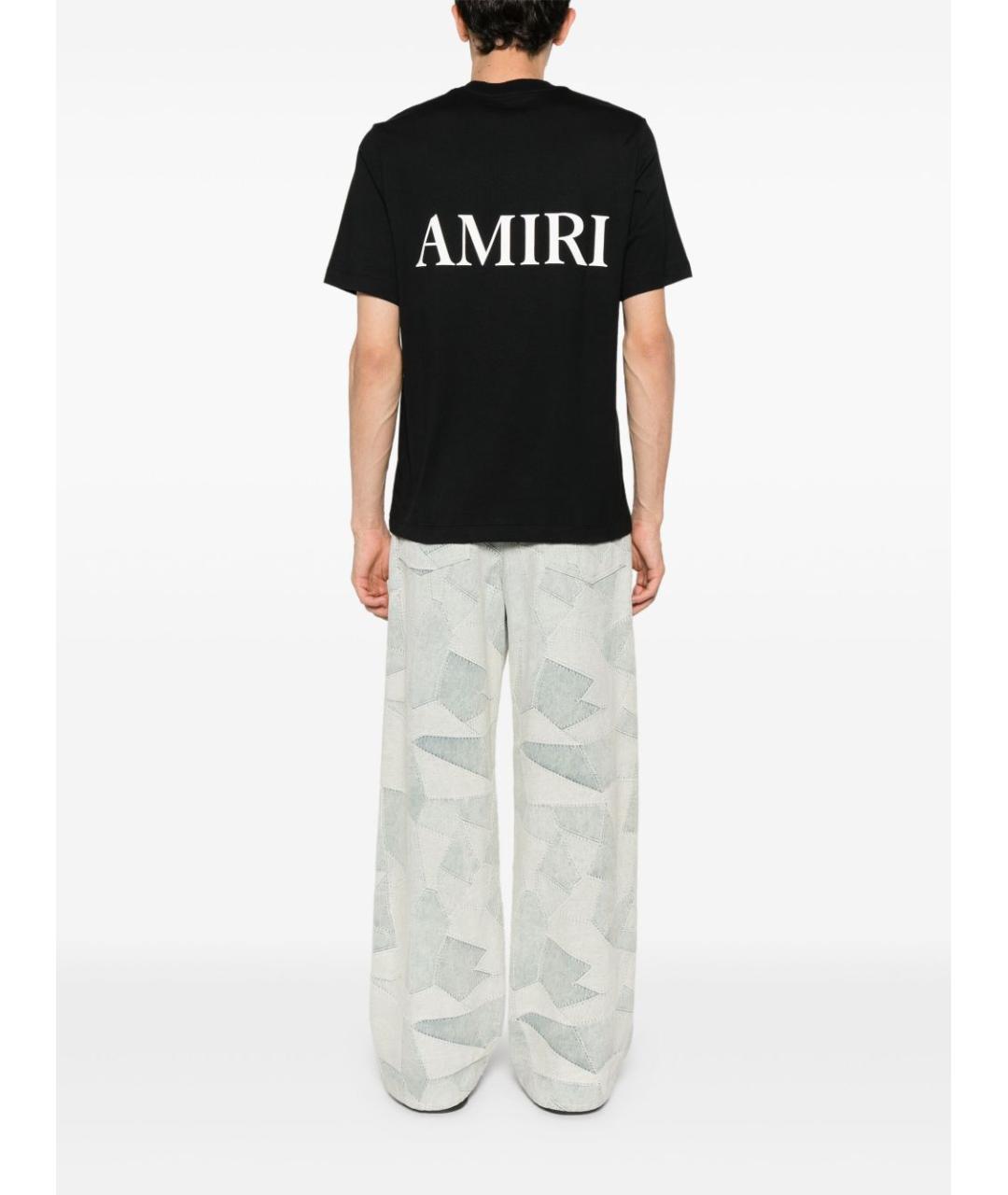 AMIRI Черная хлопковая футболка, фото 5
