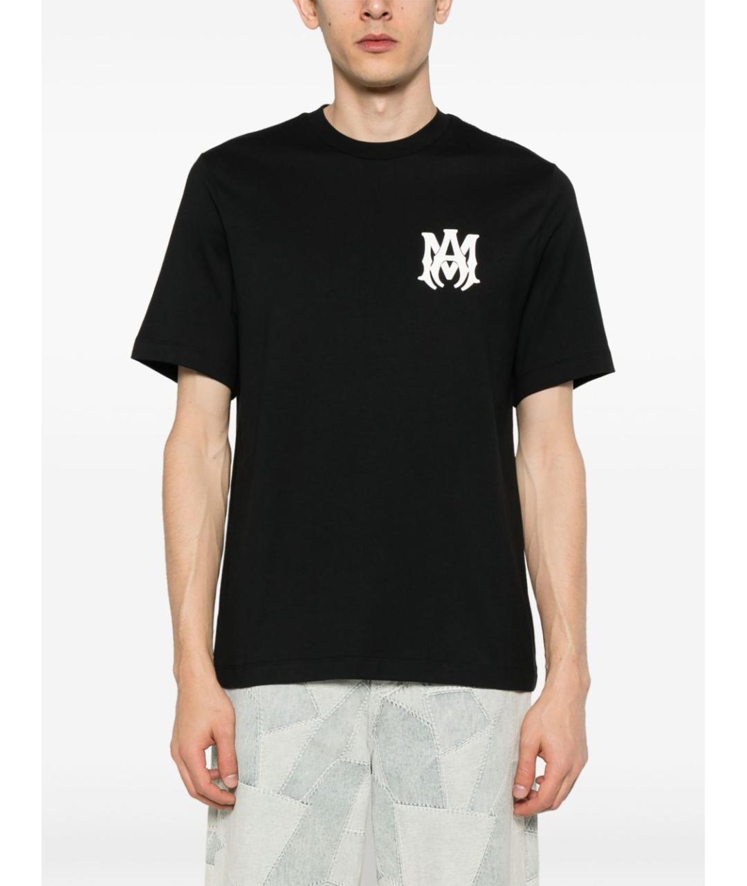 AMIRI Черная хлопковая футболка, фото 3
