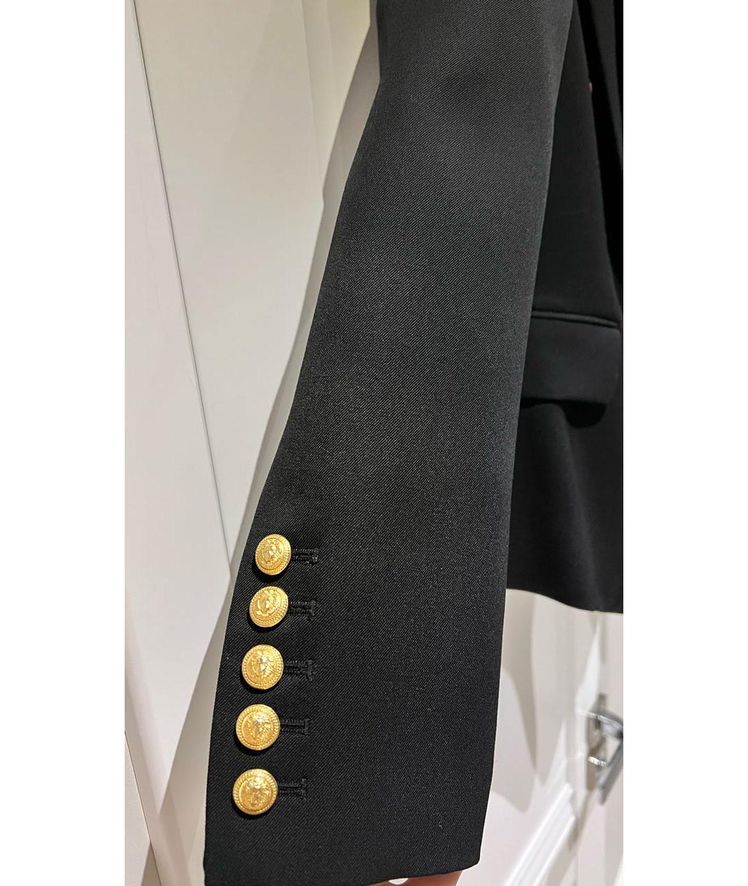 BALMAIN Черный шерстяной жакет/пиджак, фото 6