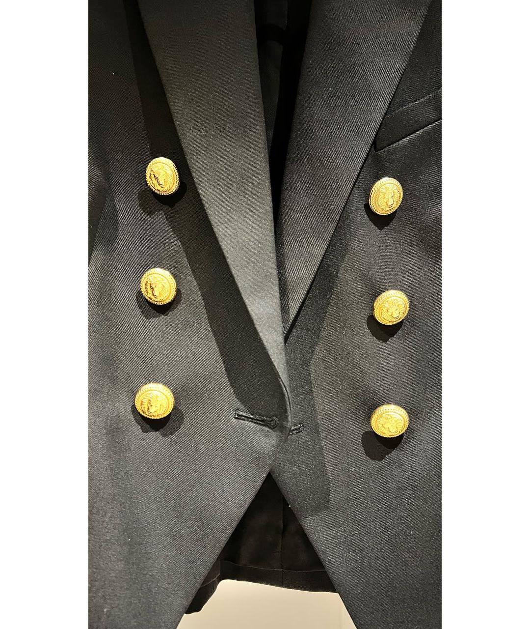 BALMAIN Черный шерстяной жакет/пиджак, фото 4