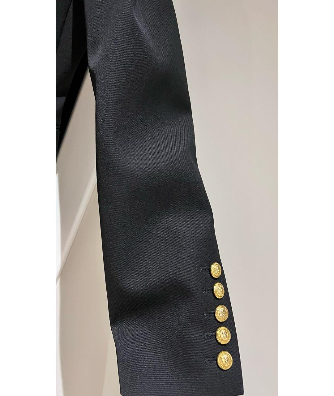 BALMAIN Черный шерстяной жакет/пиджак, фото 5