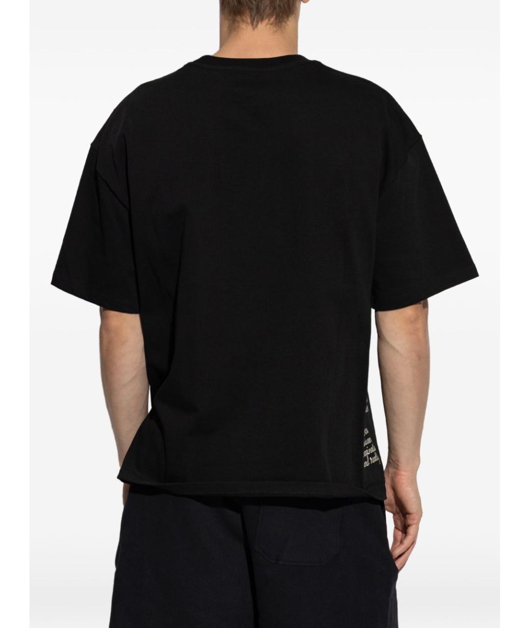 AMIRI Черная хлопковая футболка, фото 5