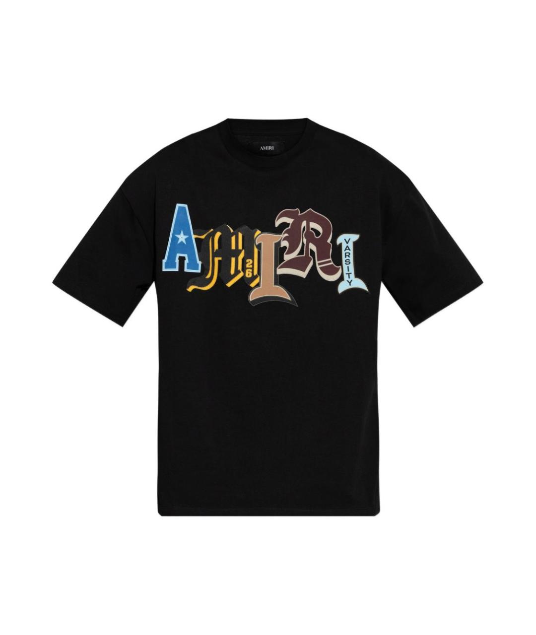 AMIRI Черная хлопковая футболка, фото 1