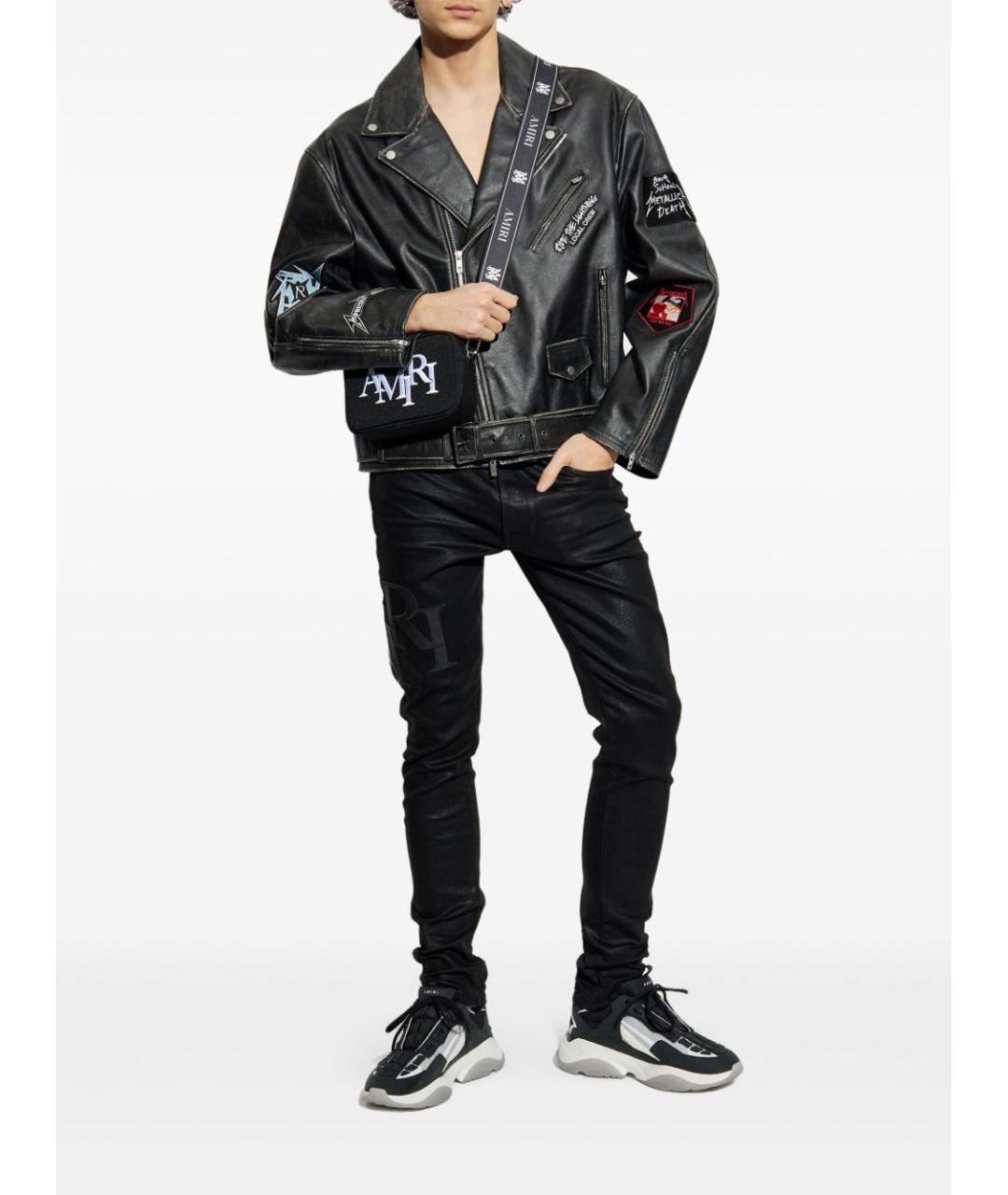 AMIRI Черные хлопковые джинсы скинни, фото 5