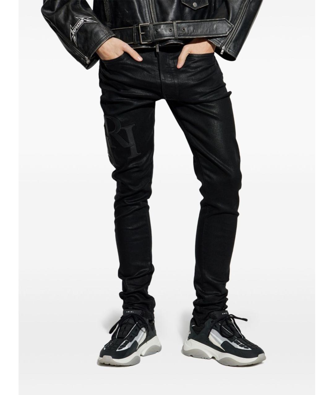 AMIRI Черные хлопковые джинсы скинни, фото 2