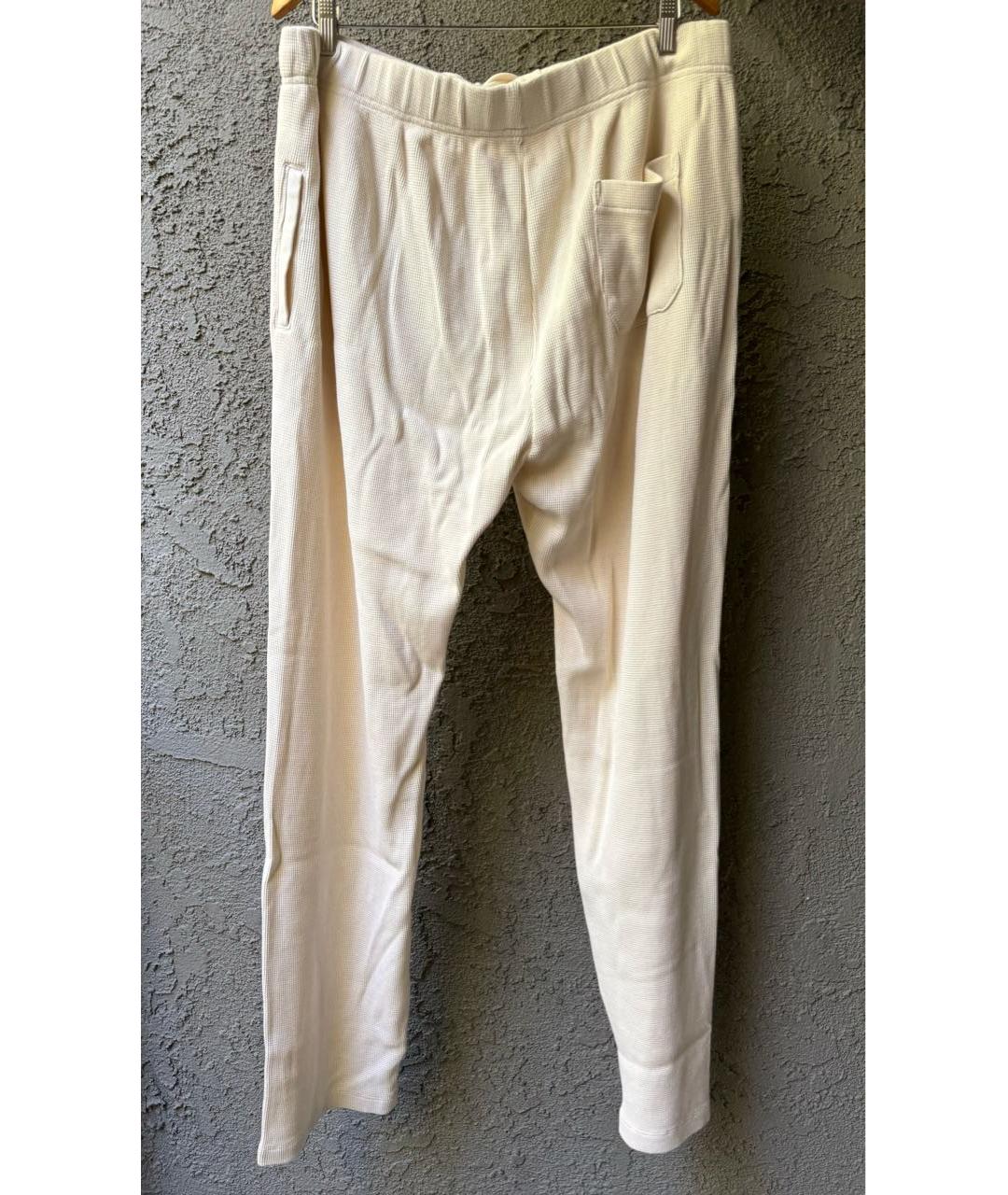 CHROME HEARTS Бежевые хлопковые повседневные брюки, фото 2