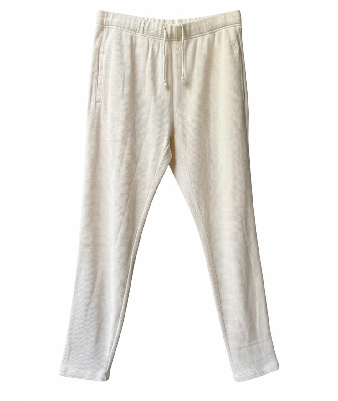 CHROME HEARTS Бежевые хлопковые повседневные брюки, фото 1