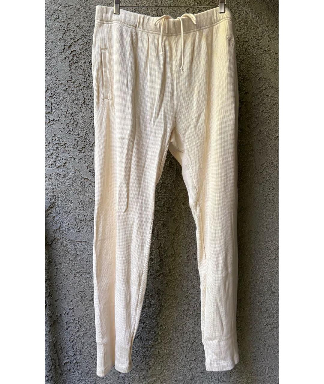 CHROME HEARTS Бежевые хлопковые повседневные брюки, фото 5