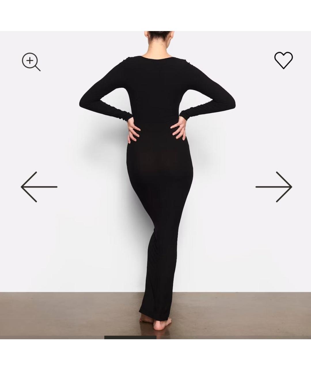 SKIMS Черное повседневное платье, фото 2