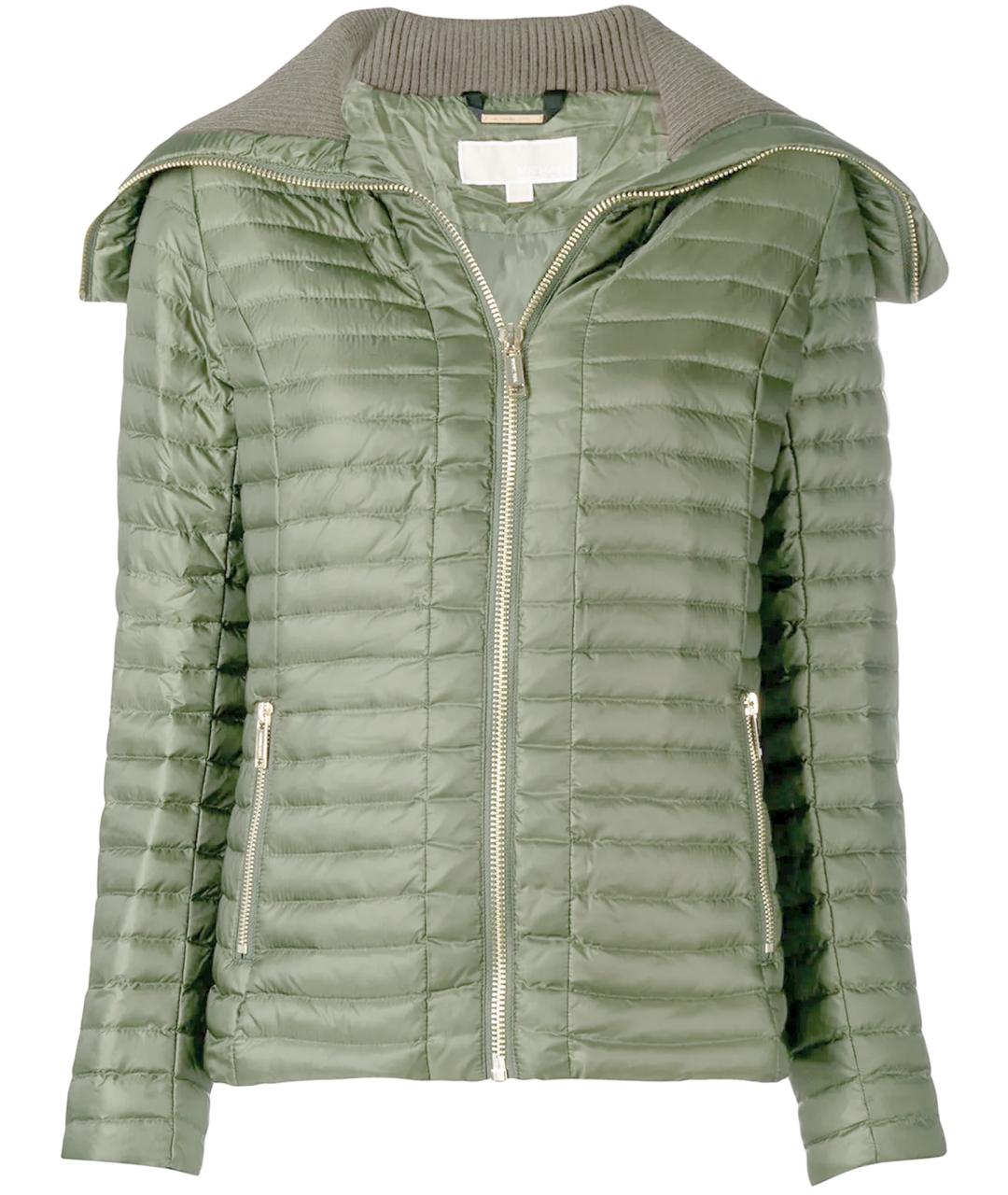 MICHAEL MICHAEL KORS Зеленая полиэстеровая куртка, фото 1
