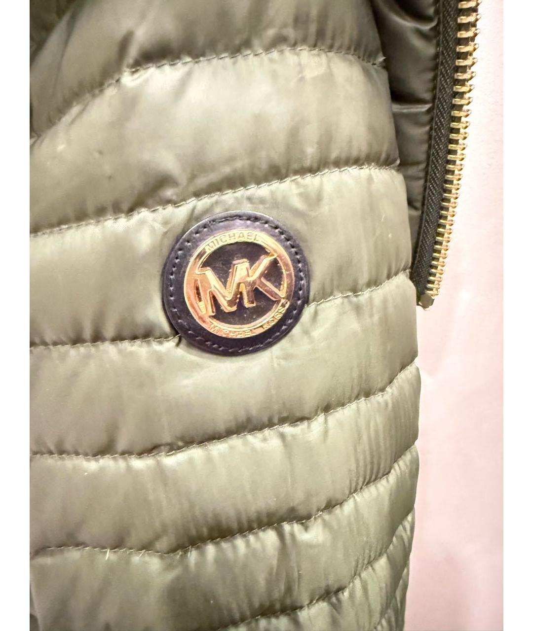 MICHAEL MICHAEL KORS Зеленая полиэстеровая куртка, фото 7