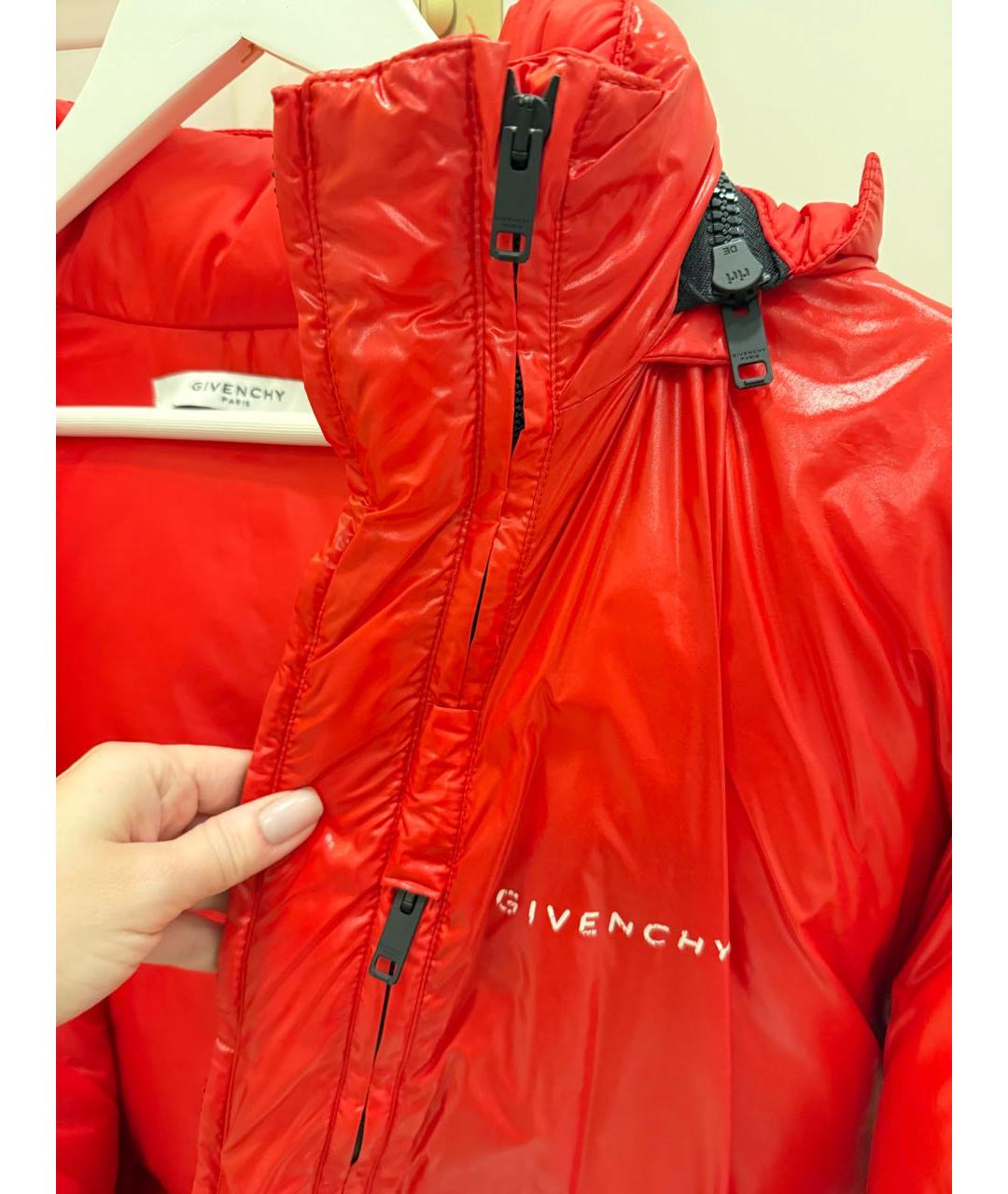 GIVENCHY Красная полиамидовая куртка, фото 6