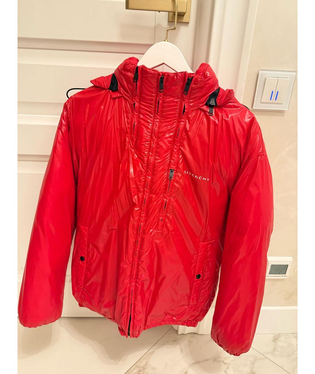 GIVENCHY Красная полиамидовая куртка, фото 9