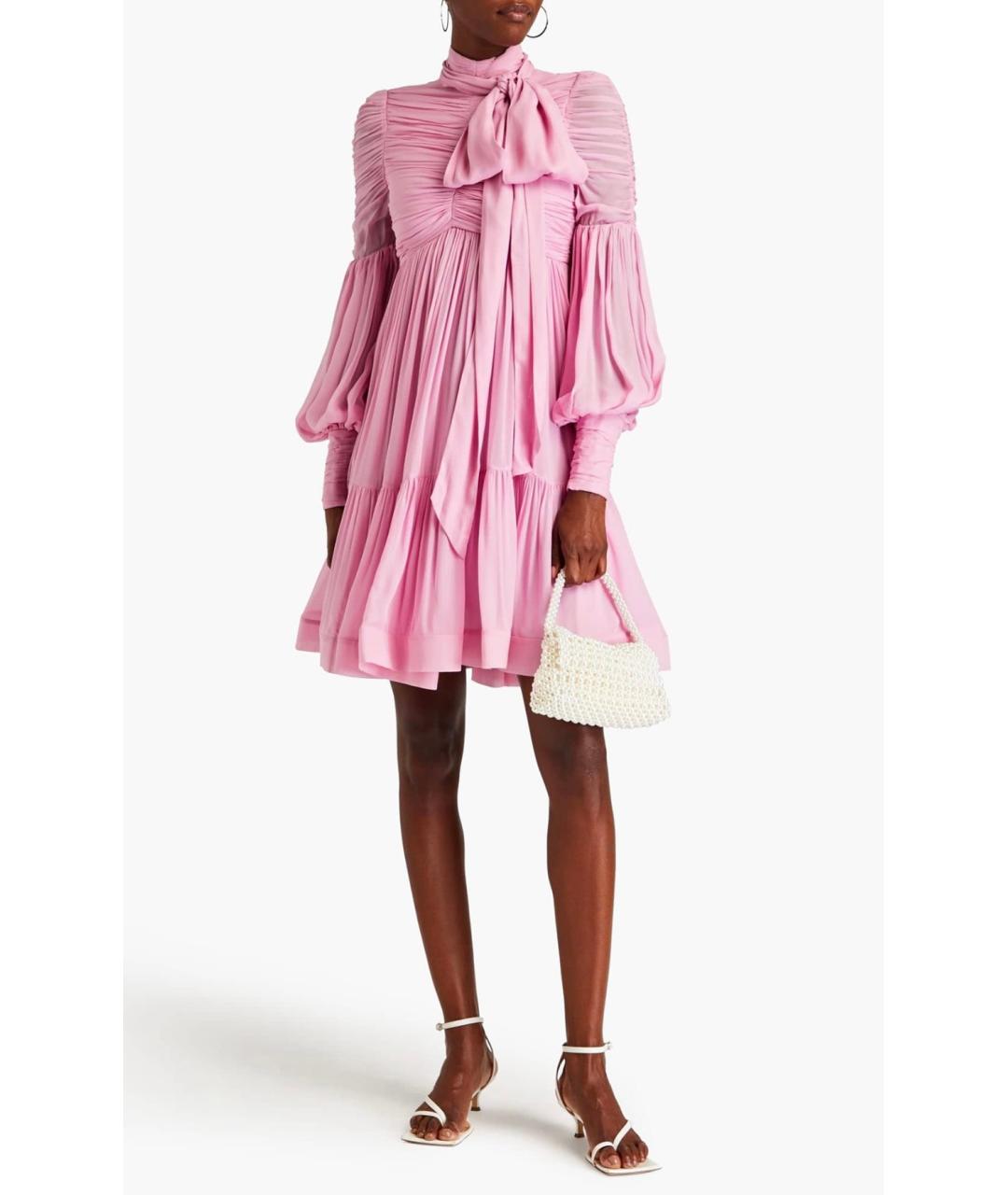 ZIMMERMANN Розовое коктейльное платье, фото 2