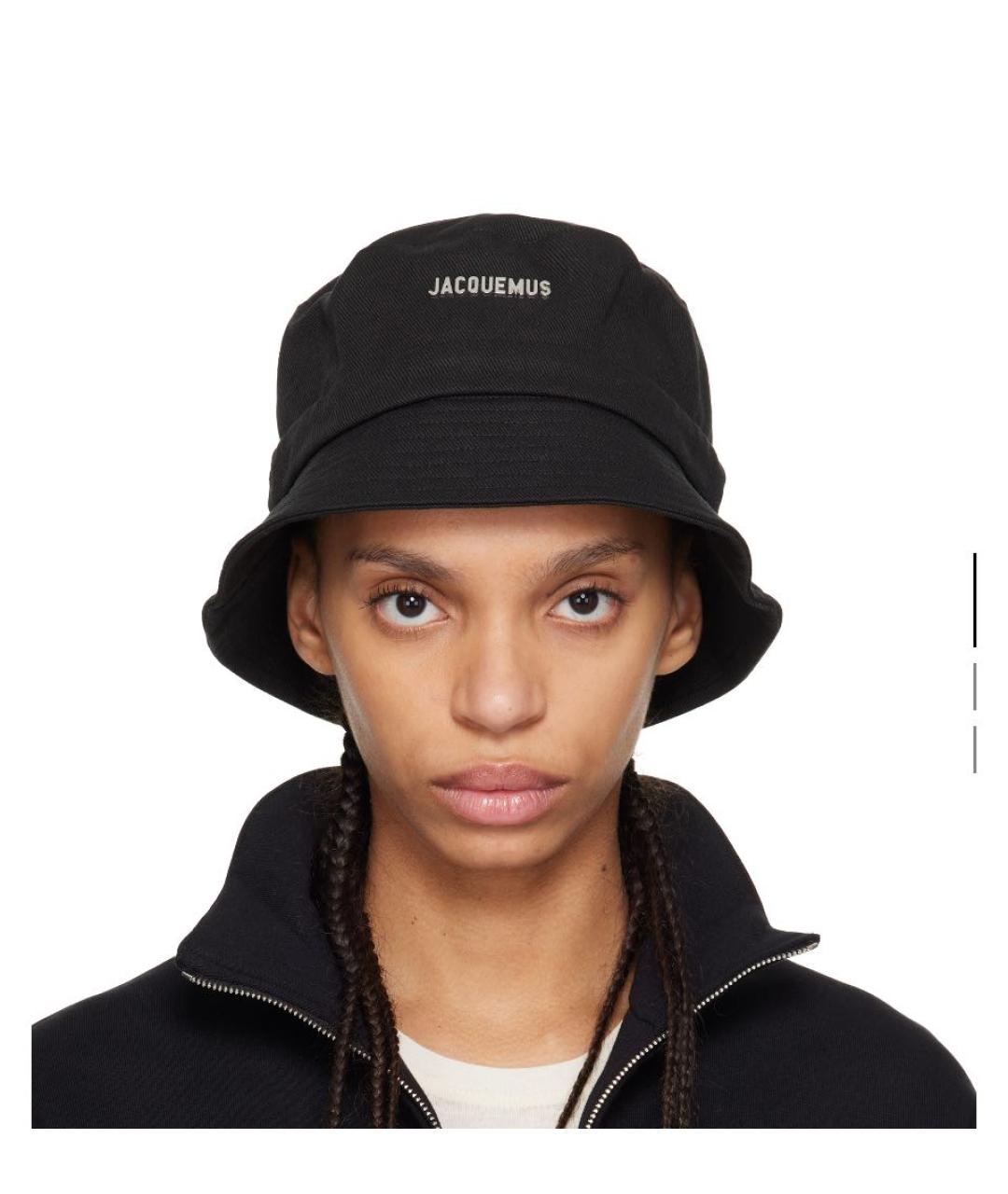 JACQUEMUS Черная хлопковая панама, фото 4