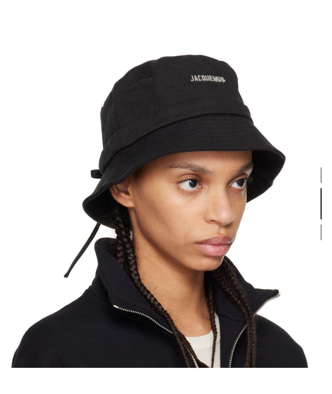 JACQUEMUS Черная хлопковая панама, фото 3