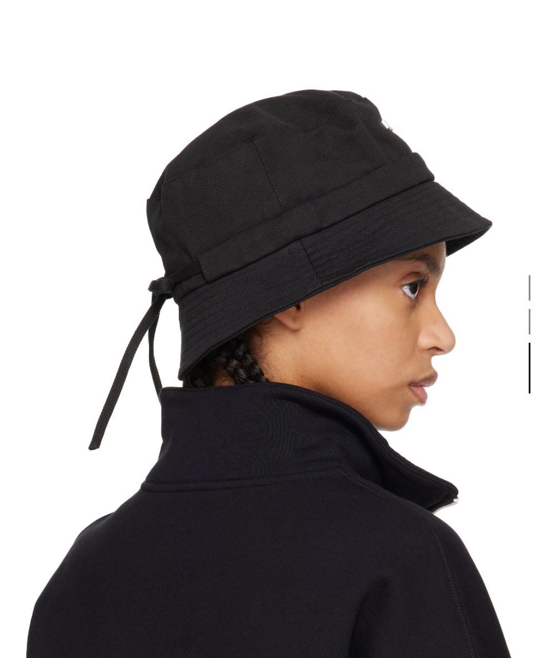 JACQUEMUS Черная хлопковая панама, фото 2