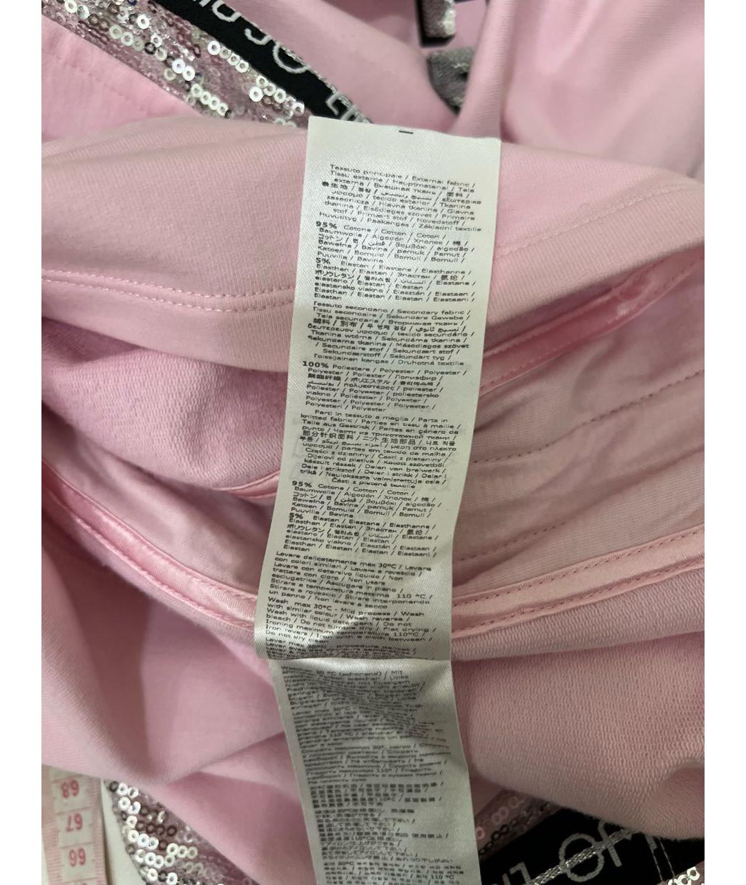LIU JO Розовое хлопко-эластановое повседневное платье, фото 7