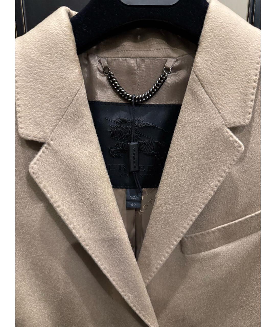 BURBERRY Бежевое кашемировое пальто, фото 4