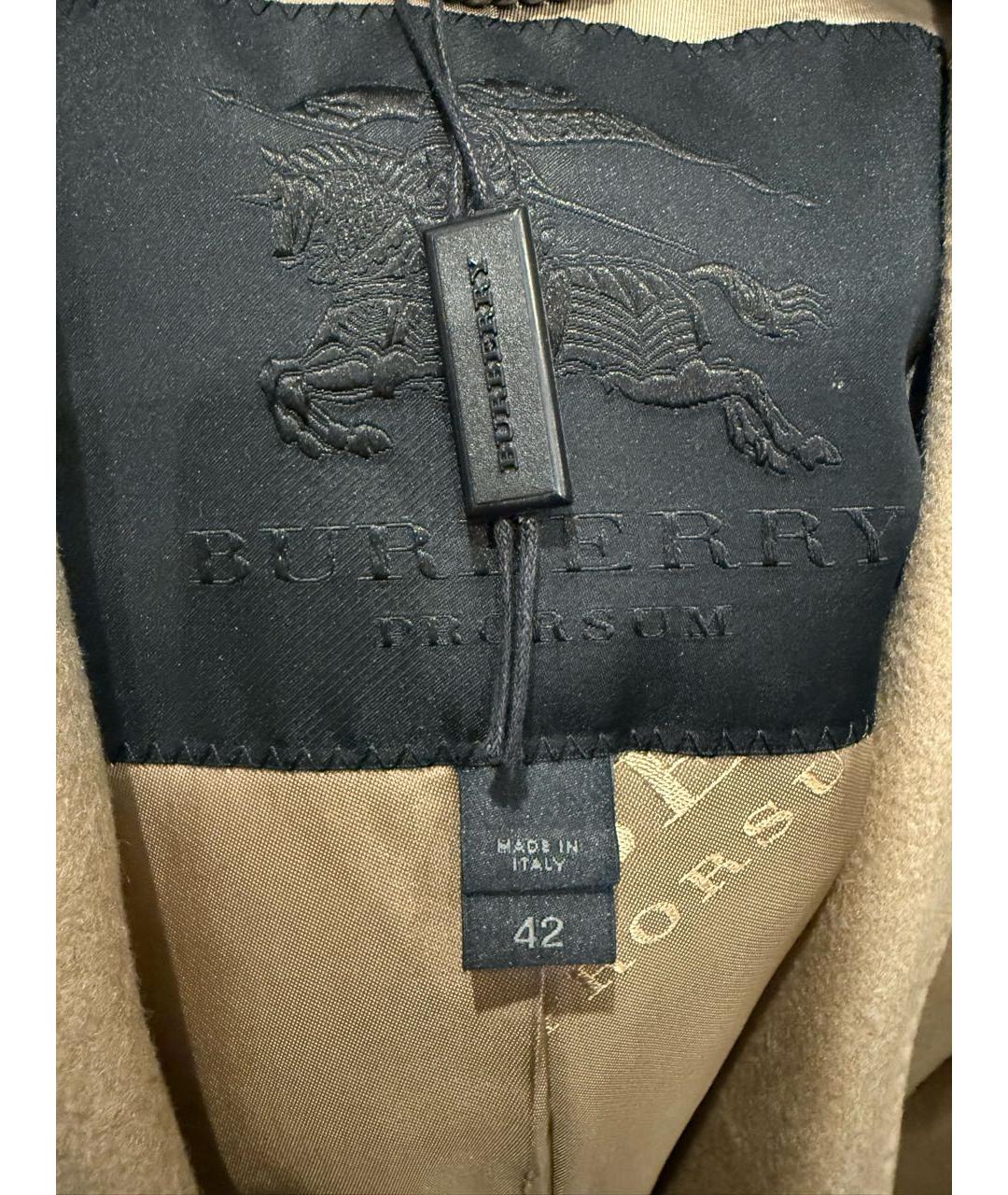 BURBERRY Бежевое кашемировое пальто, фото 3