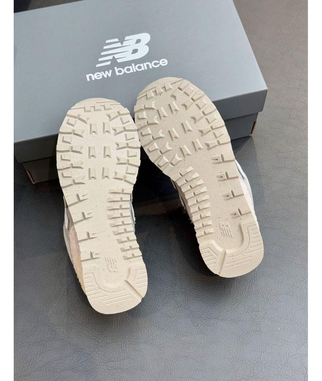 NEW BALANCE Серые замшевые низкие кроссовки / кеды, фото 6