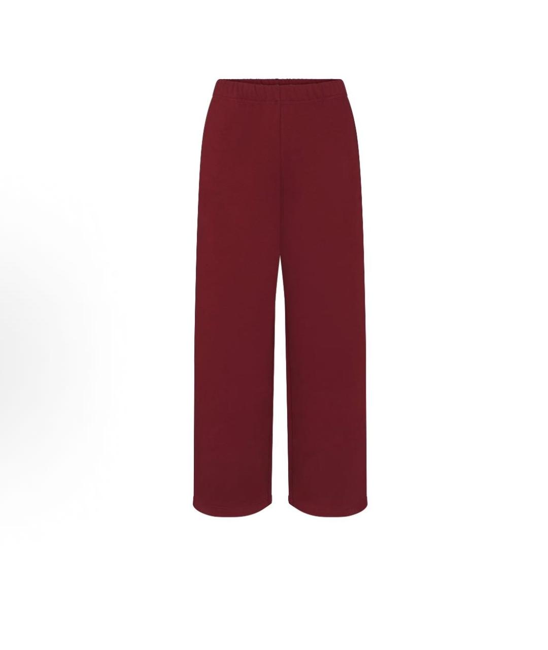 SKIMS Бордовые хлопковые спортивные брюки и шорты, фото 5