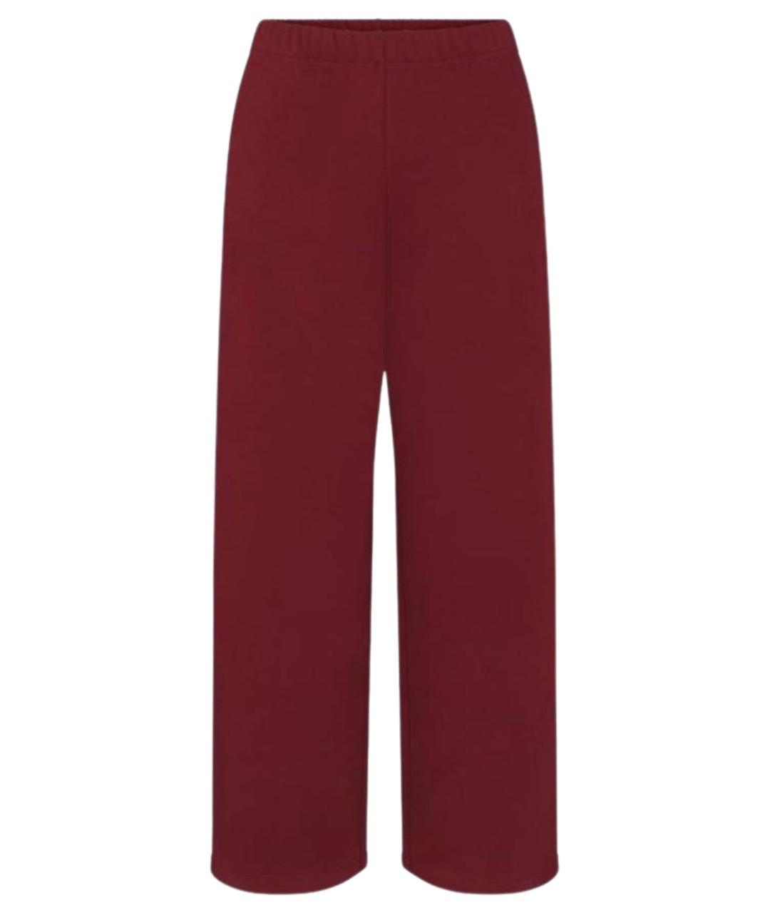 SKIMS Бордовые хлопковые спортивные брюки и шорты, фото 6