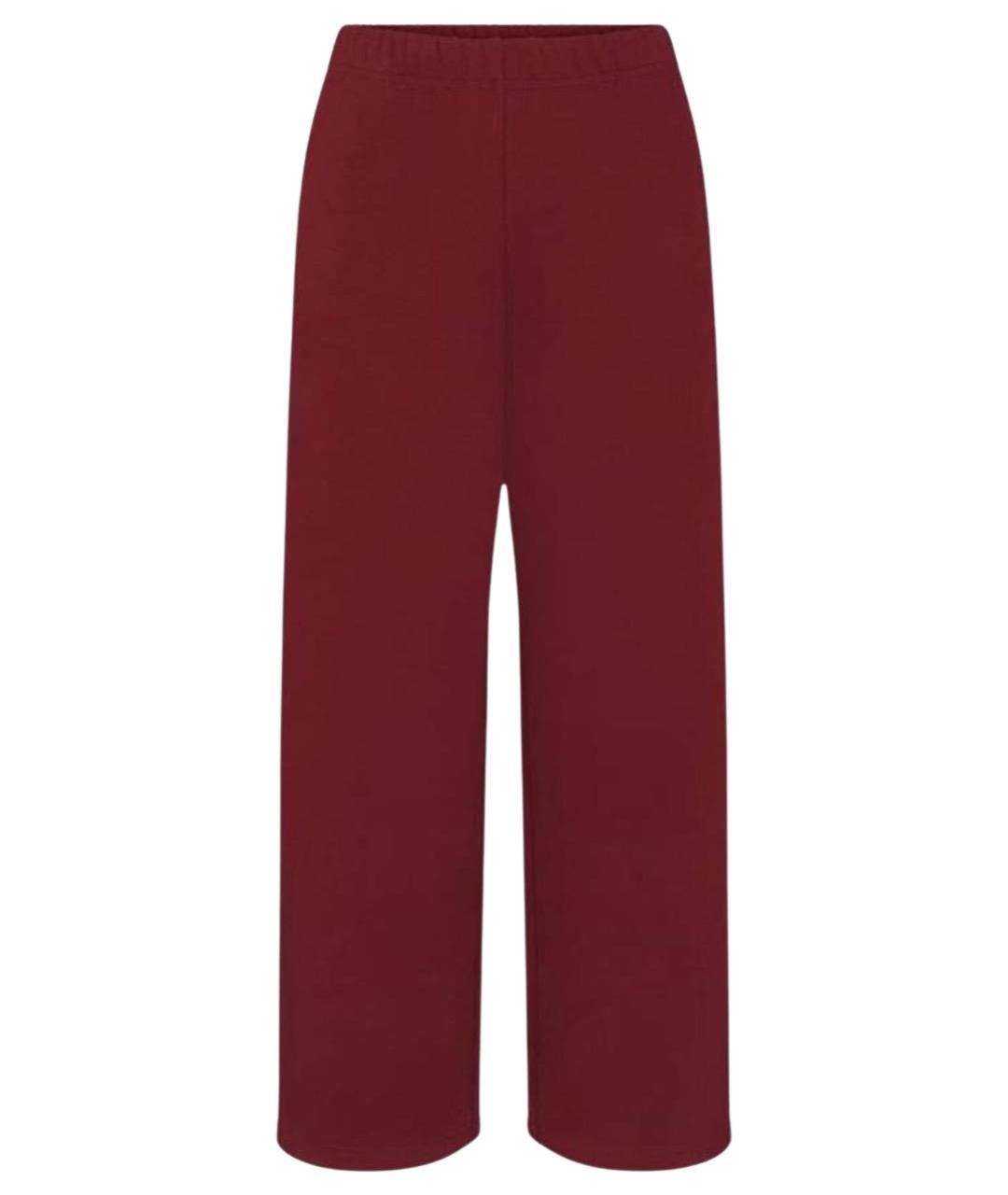 SKIMS Бордовые хлопковые спортивные брюки и шорты, фото 1