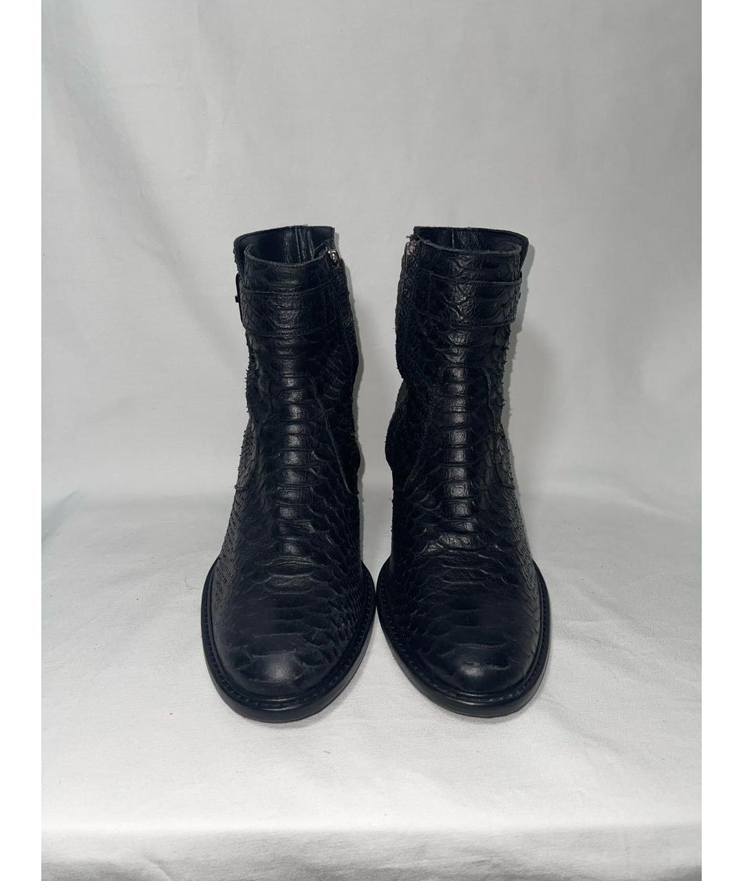 HELMUT LANG Черные кожаные ботильоны, фото 2