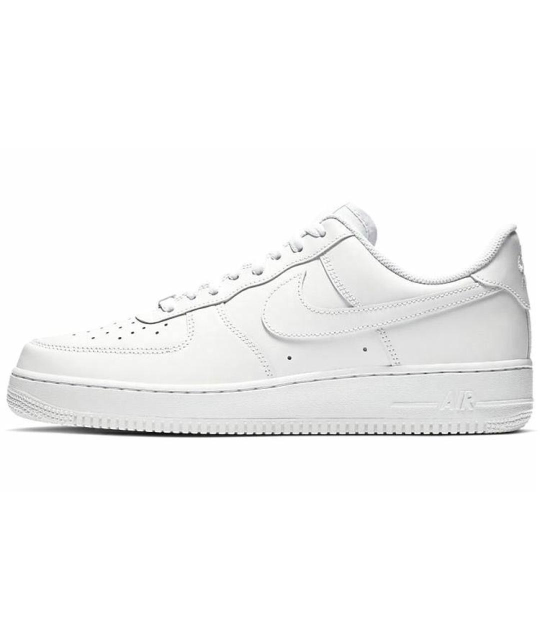 NIKE Белые кожаные кроссовки, фото 7