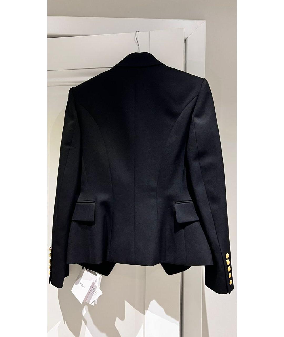 BALMAIN Черный шерстяной жакет/пиджак, фото 2
