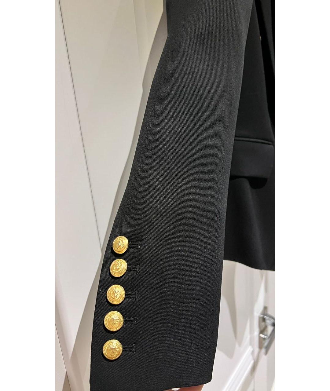 BALMAIN Черный шерстяной жакет/пиджак, фото 7