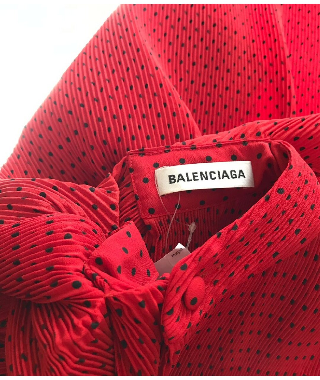 BALENCIAGA Красная полиэстеровая рубашка, фото 4