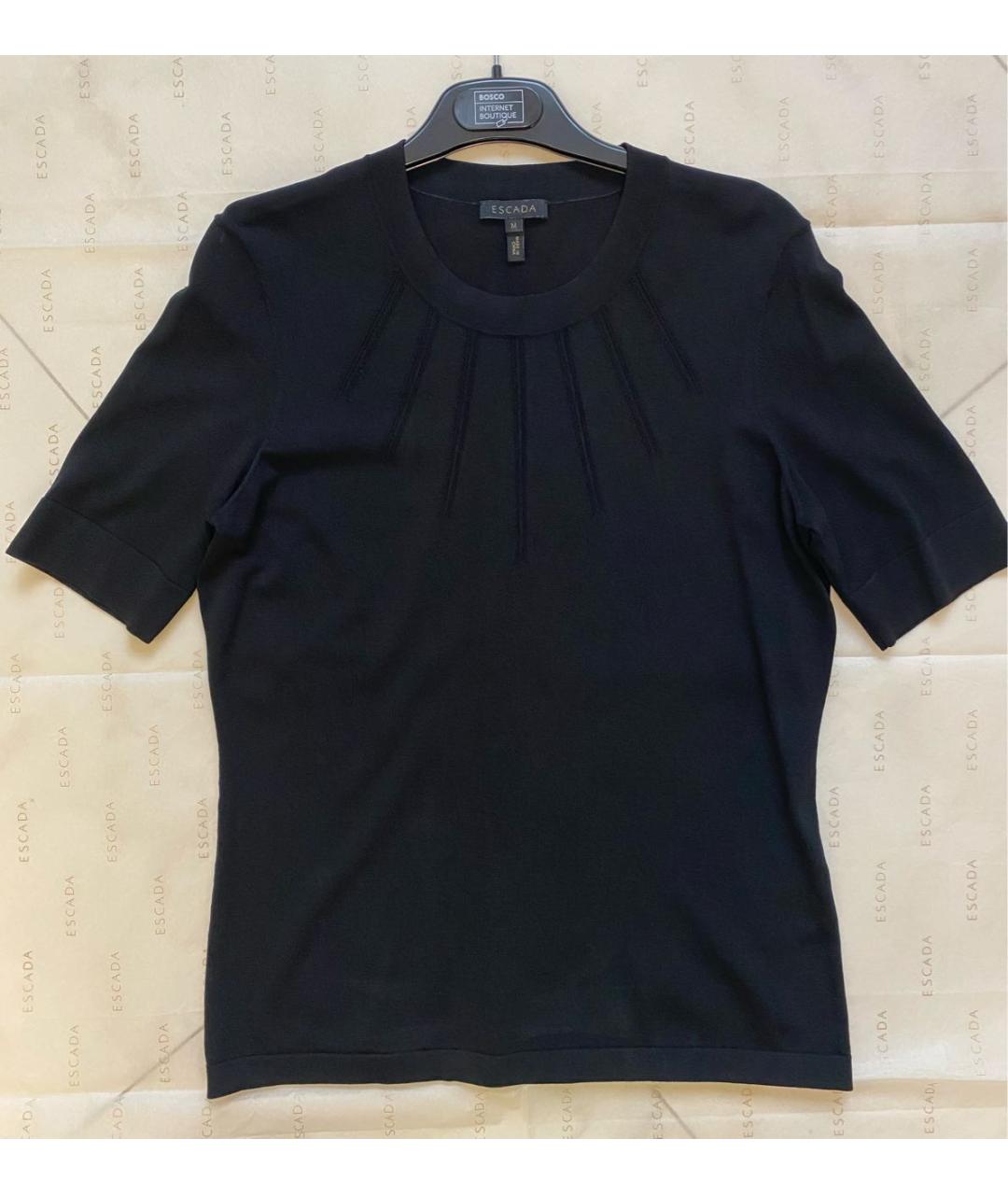 ESCADA Черный вискозный джемпер / свитер, фото 7