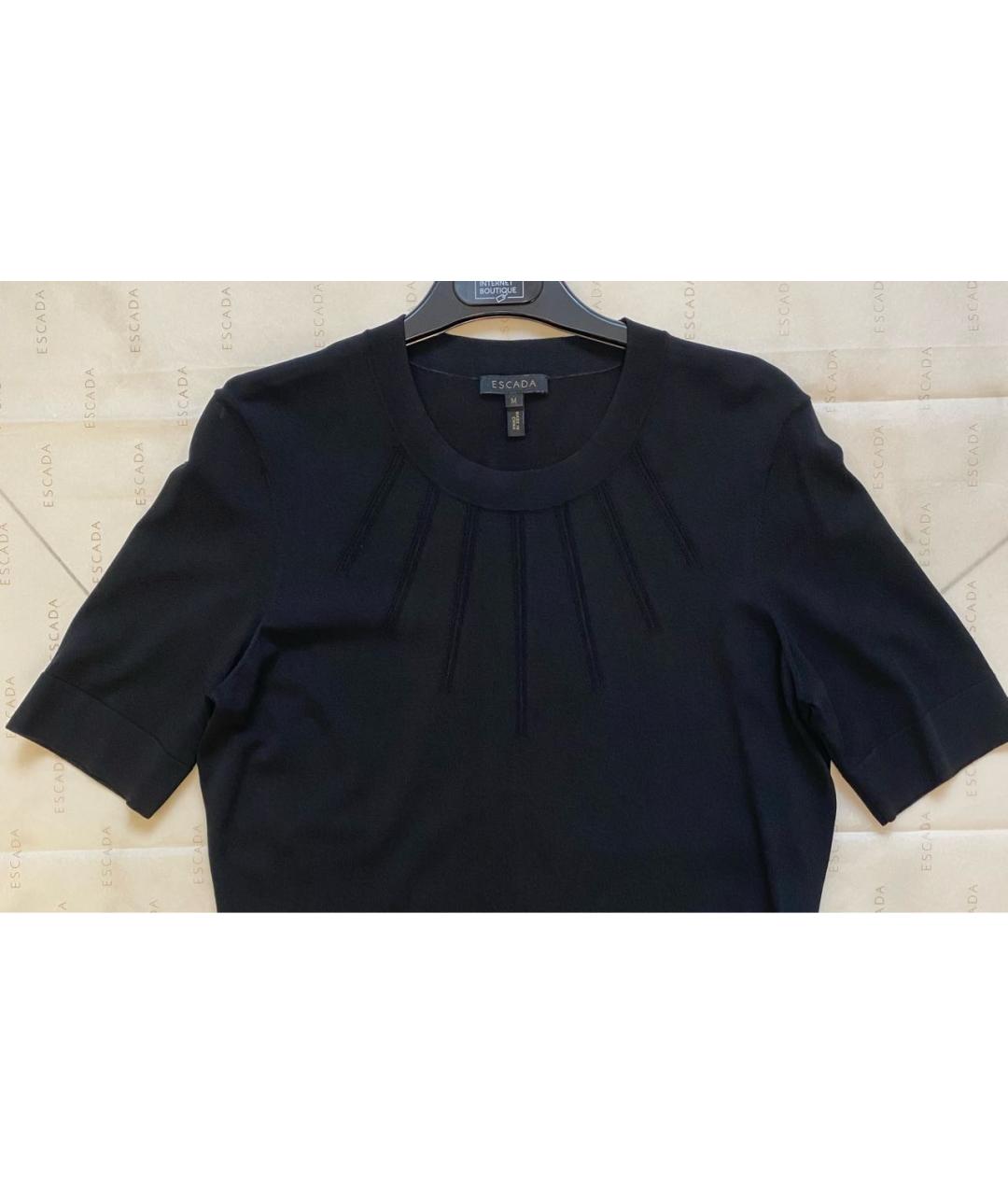 ESCADA Черный вискозный джемпер / свитер, фото 3