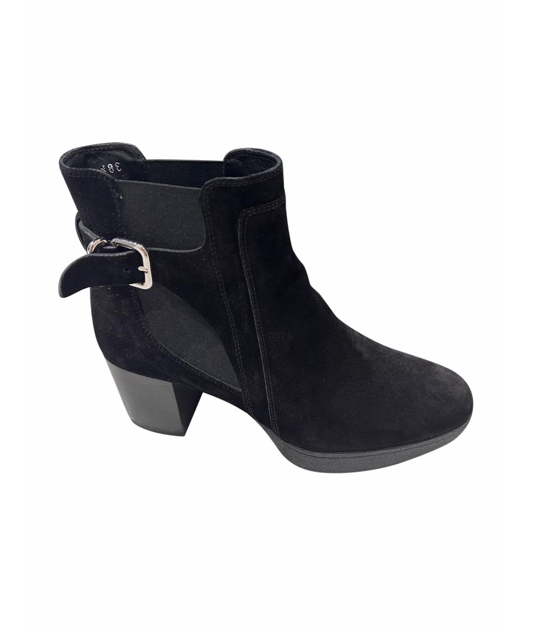 TOD'S Черные замшевые ботильоны, фото 1