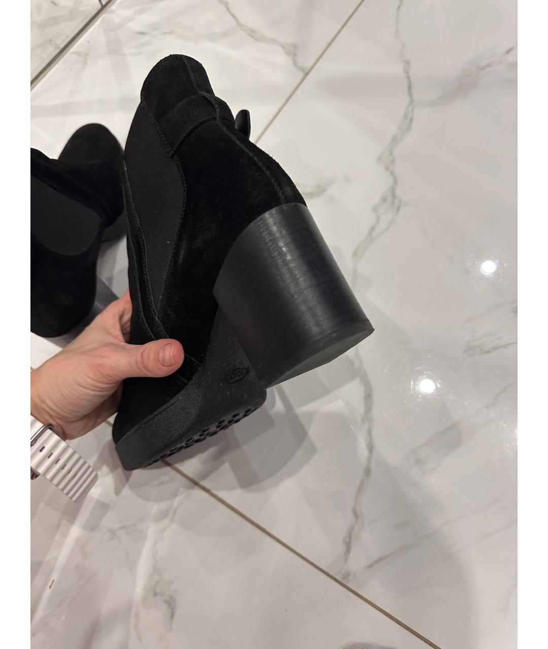TOD'S Черные замшевые ботильоны, фото 5
