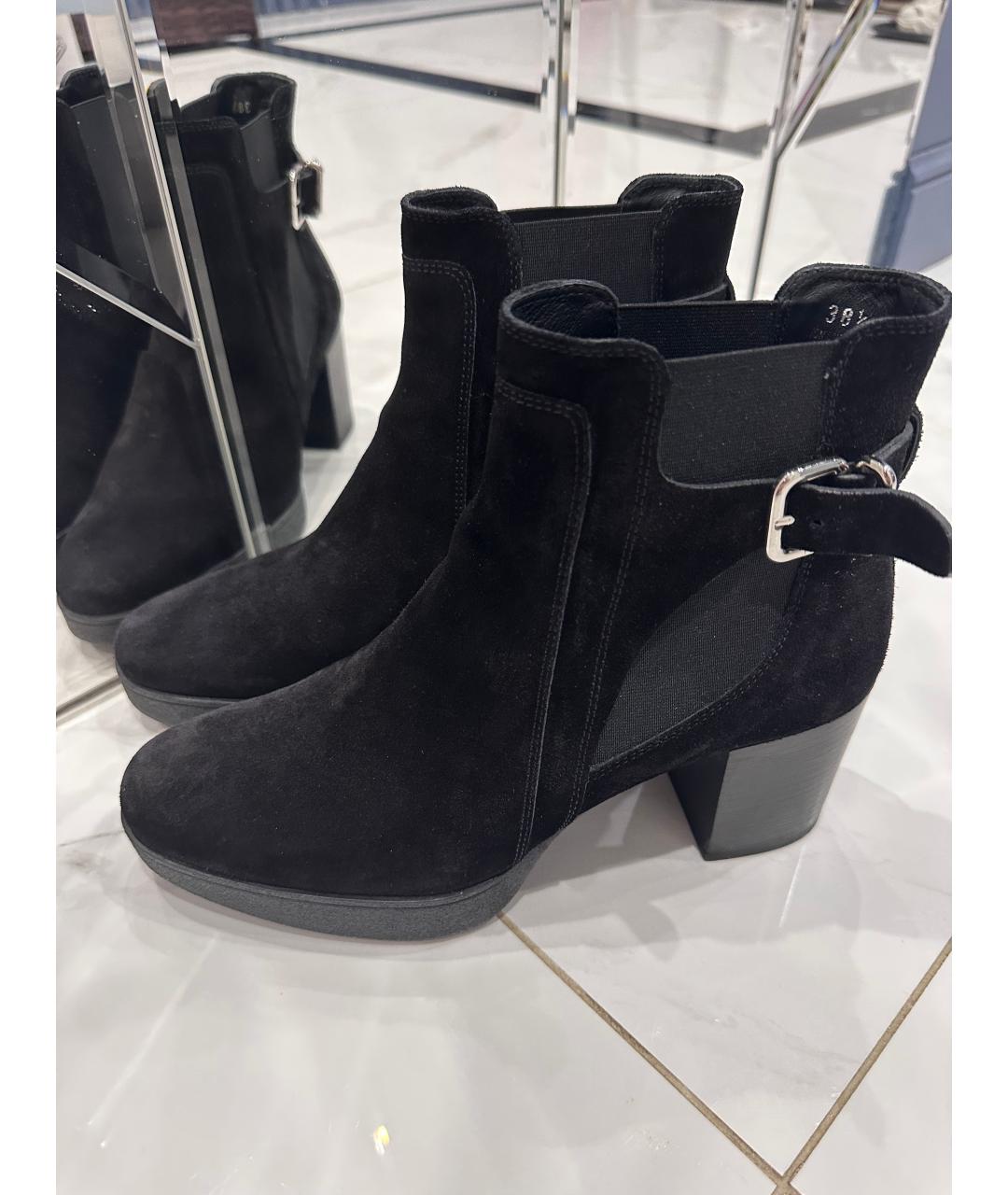 TOD'S Черные замшевые ботильоны, фото 2