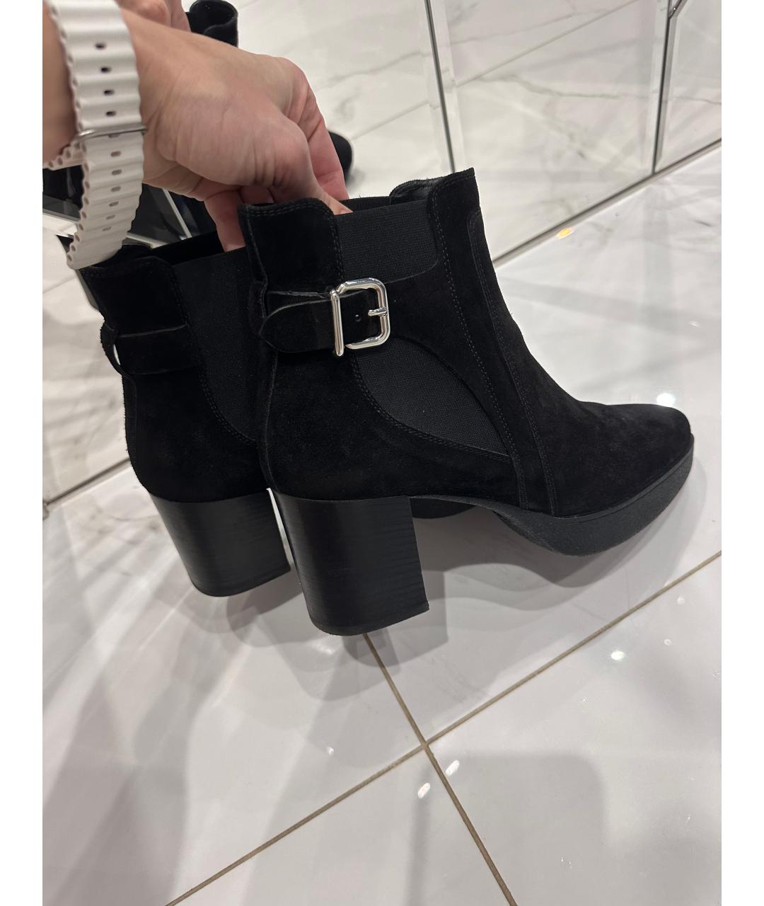 TOD'S Черные замшевые ботильоны, фото 6